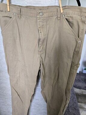 Wrangler Men's Work-Style Chore Pants in Khaki